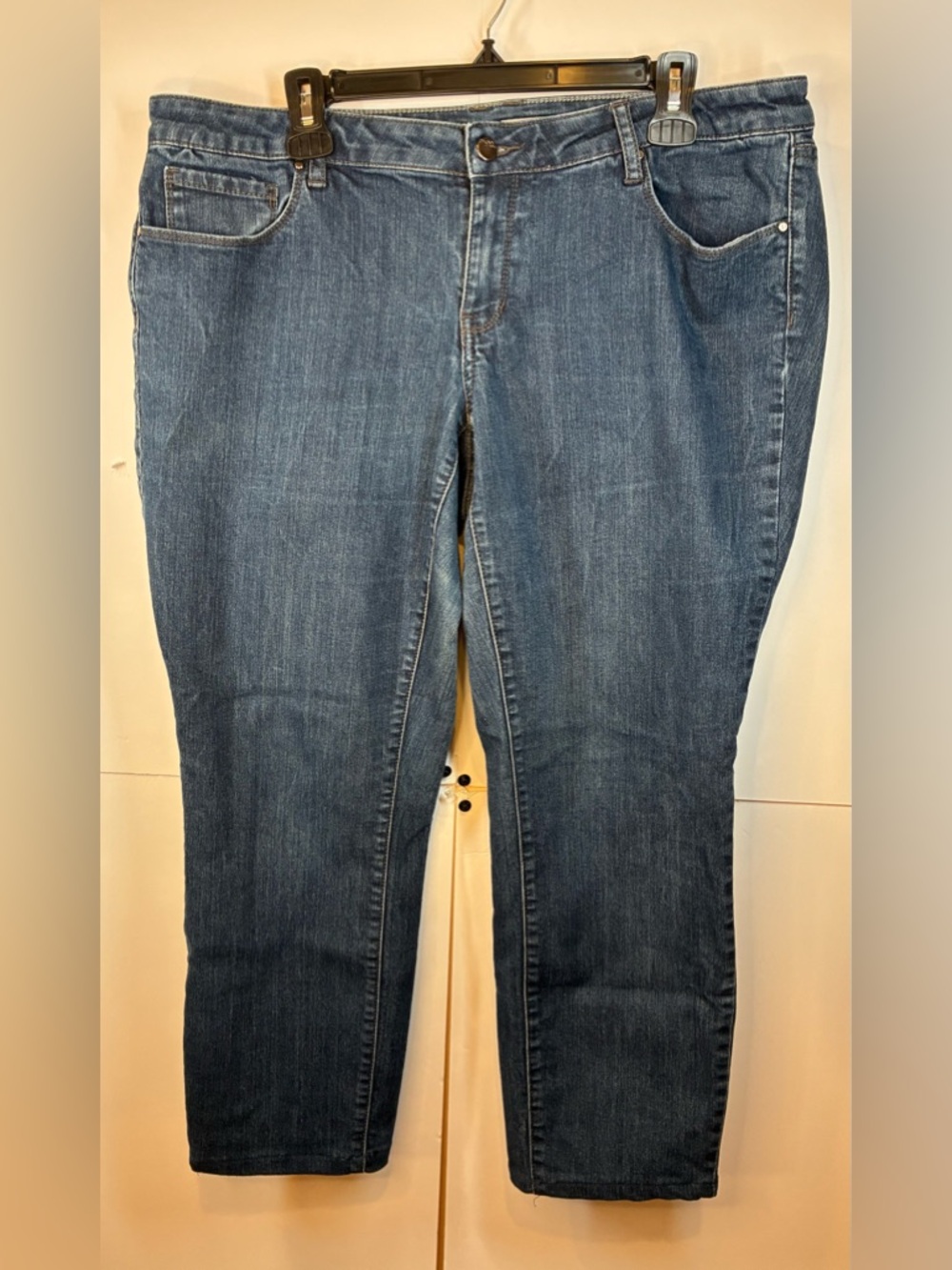 DKNY Jeans Mercer Skinny Jeans Womens 18W Blue Stretch Denim Mid Rise